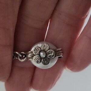 Didae sterling silver pearl necklace (w/chain!)